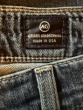 Ag Adriano Goldschmied Straight Leg Jeans - Blue